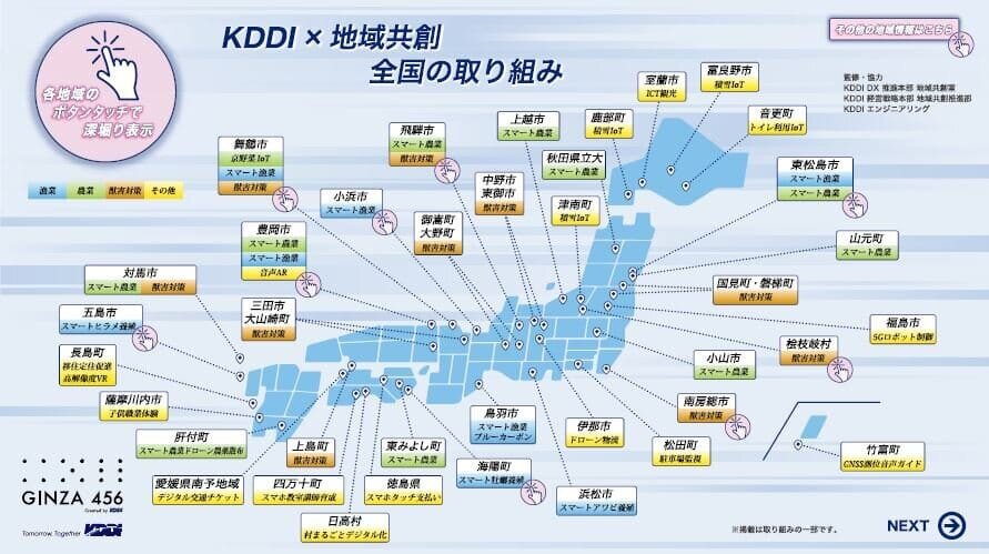 日本全国の地域共創の取り組み